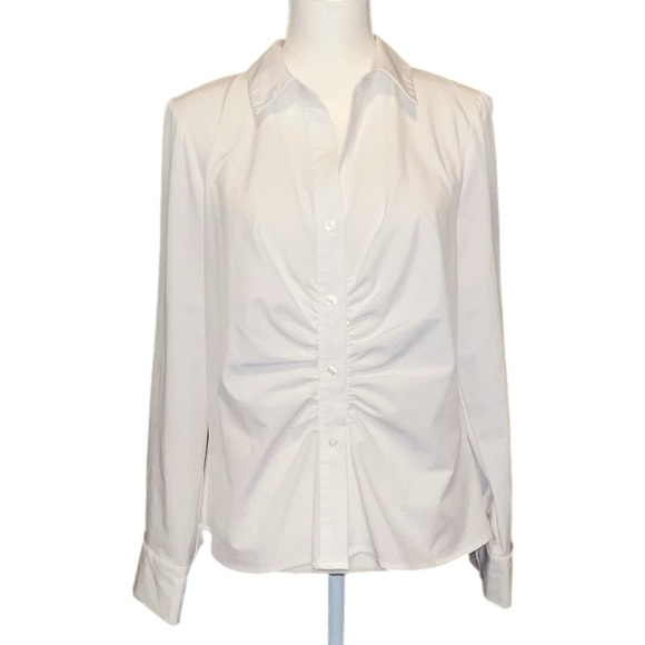 Calvin Kline - Ruched Blouse - Size Large - Picture 2 of 9